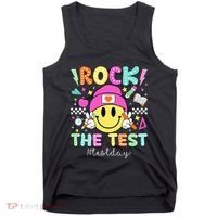 Rock The Test Testing Day Motivational Teachers Students Tank Top thumb 0