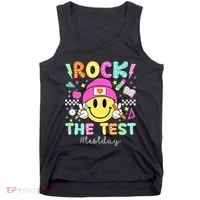 Rock The Test Testing Day Motivational Teachers Students Tank Top thumb 0