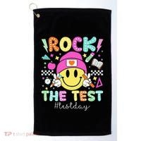 Rock The Test Testing Day Motivational Teachers Students Golf Towel thumb 0