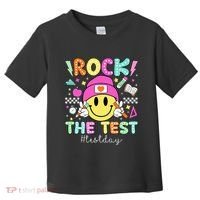 Rock The Test Testing Day Motivational Teachers Students Toddler T-Shirt thumb 0