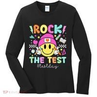Rock The Test Testing Day Motivational Teachers Students Women's Long Sleeve Shirt thumb 0