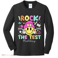 Rock The Test Testing Day Motivational Teachers Students Kids Long Sleeve Shirt thumb 0