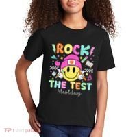 Rock The Test Testing Day Motivational Teachers Students Kids T-Shirt thumb 2
