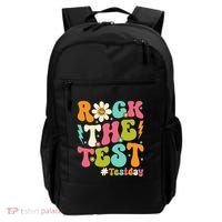 Rock The Test Motivational Retro Teachers Backpack thumb 0