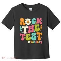 Rock The Test Motivational Retro Teachers Toddler T-Shirt thumb 0