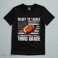 Ready To Tackle Third Grade Football Happy First School Day T-Shirt thumb 5