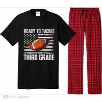 Ready To Tackle Third Grade Football Happy First School Day Pajama Set thumb 0