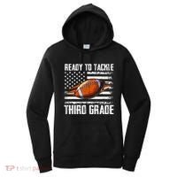 Ready To Tackle Third Grade Football Happy First School Day Women's Hoodie thumb 0