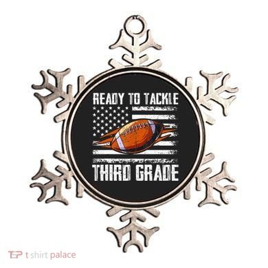 Ready To Tackle Third Grade Football Happy First School Day Ornament