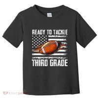 Ready To Tackle Third Grade Football Happy First School Day Toddler T-Shirt thumb 0