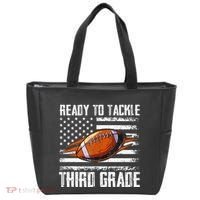 Ready To Tackle Third Grade Football Happy First School Day Tote Bag thumb 0