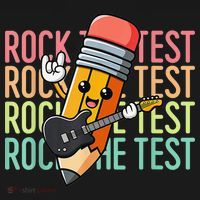 Rock The Test Dont Stress Just Do Your Best Teacher Testing Bucket Hat thumb 4