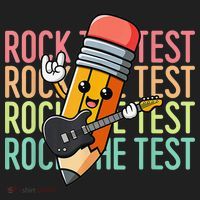 Rock The Test Dont Stress Just Do Your Best Teacher Testing Beanie thumb 2