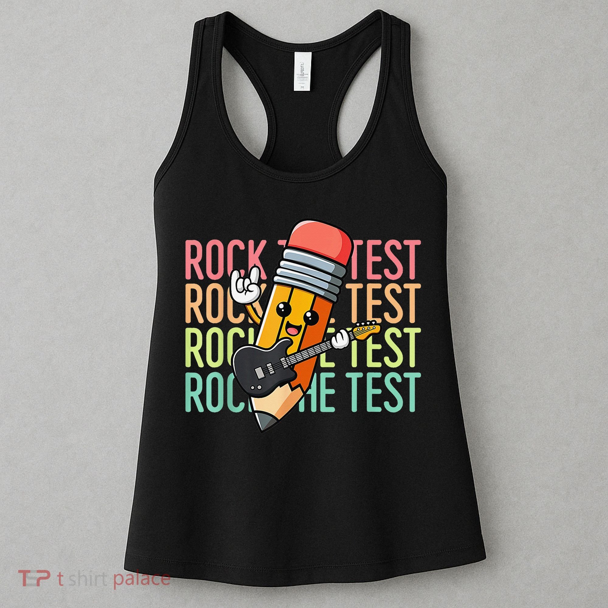 Rock The Test Dont Stress Just Do Your Best Teacher Testing Women's Tank Top