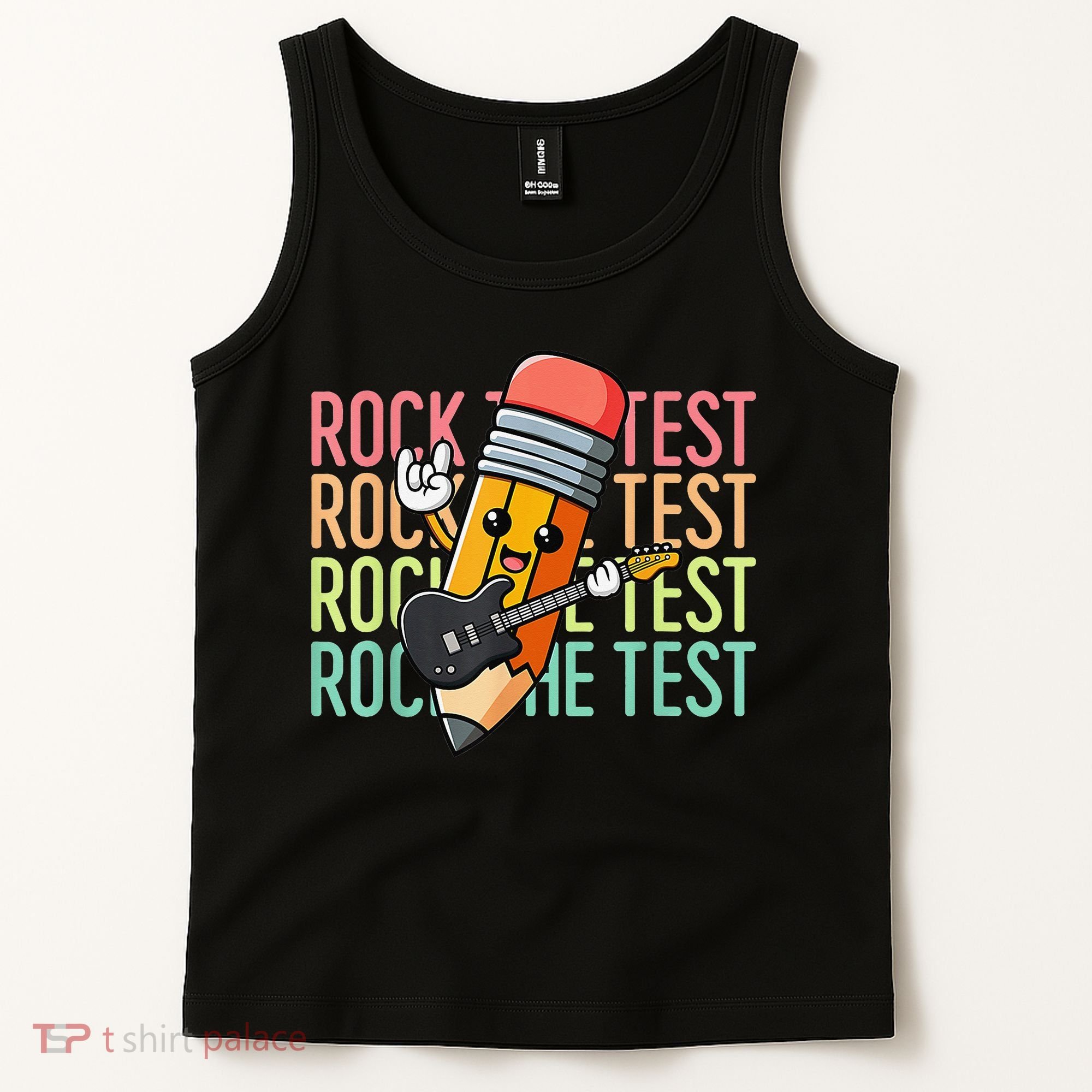Rock The Test Dont Stress Just Do Your Best Teacher Testing Tank Top