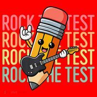 Rock The Test Dont Stress Just Do Your Best Teacher Testing Santa Hat thumb 1