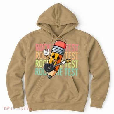 Rock The Test Dont Stress Just Do Your Best Teacher Testing Hoodie