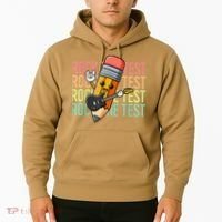 Rock The Test Dont Stress Just Do Your Best Teacher Testing Hoodie thumb 2
