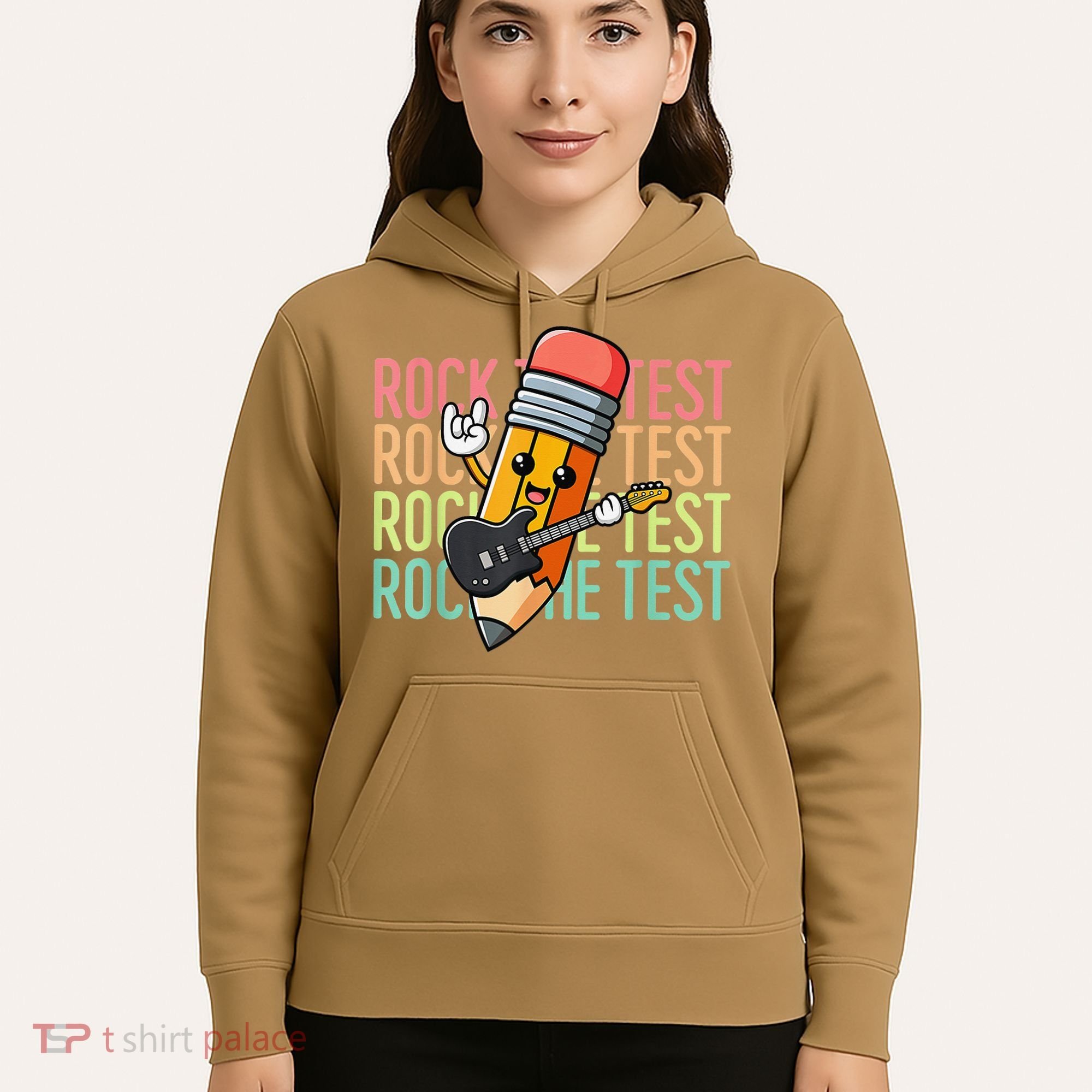 Rock The Test Dont Stress Just Do Your Best Teacher Testing Hoodie