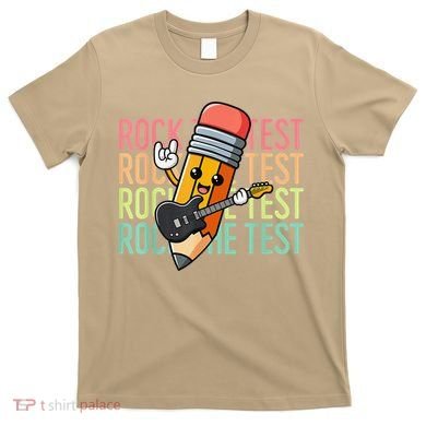 Rock The Test Dont Stress Just Do Your Best Teacher Testing T-Shirt