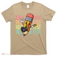 Rock The Test Dont Stress Just Do Your Best Teacher Testing T-Shirt thumb 0
