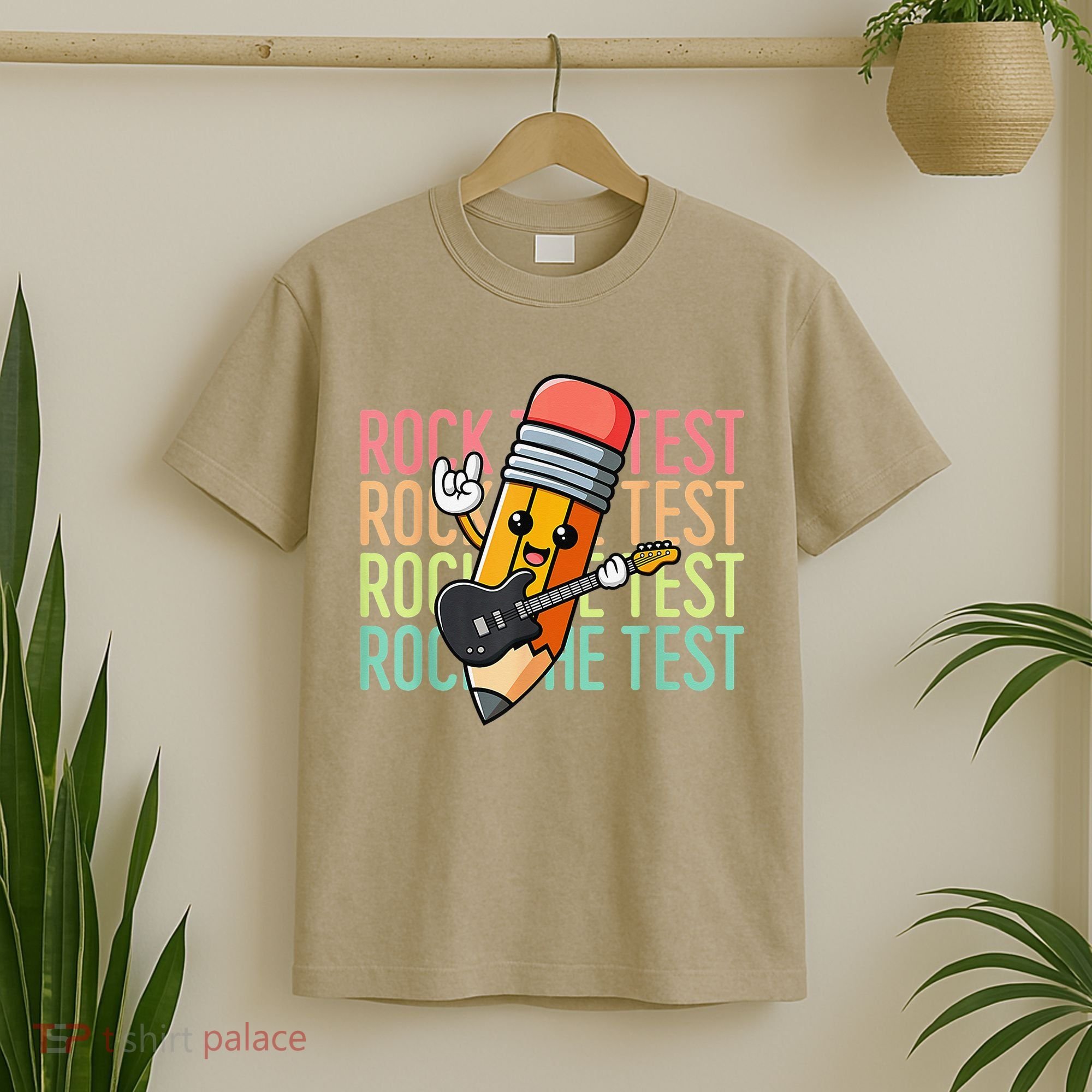 Rock The Test Dont Stress Just Do Your Best Teacher Testing T-Shirt