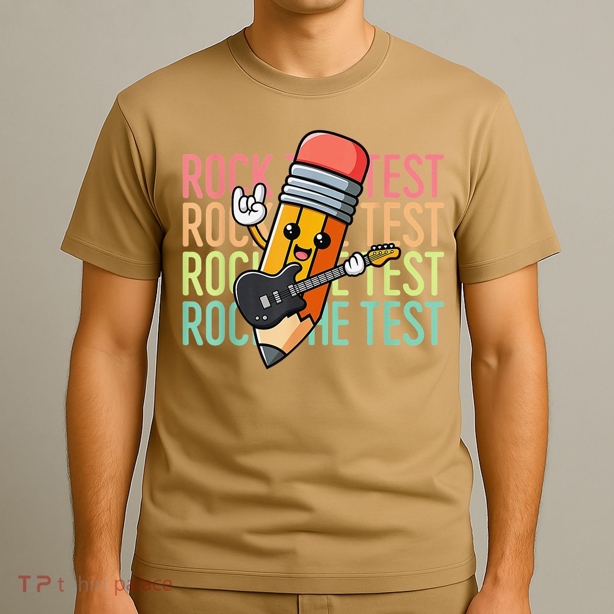 Rock The Test Dont Stress Just Do Your Best Teacher Testing T-Shirt