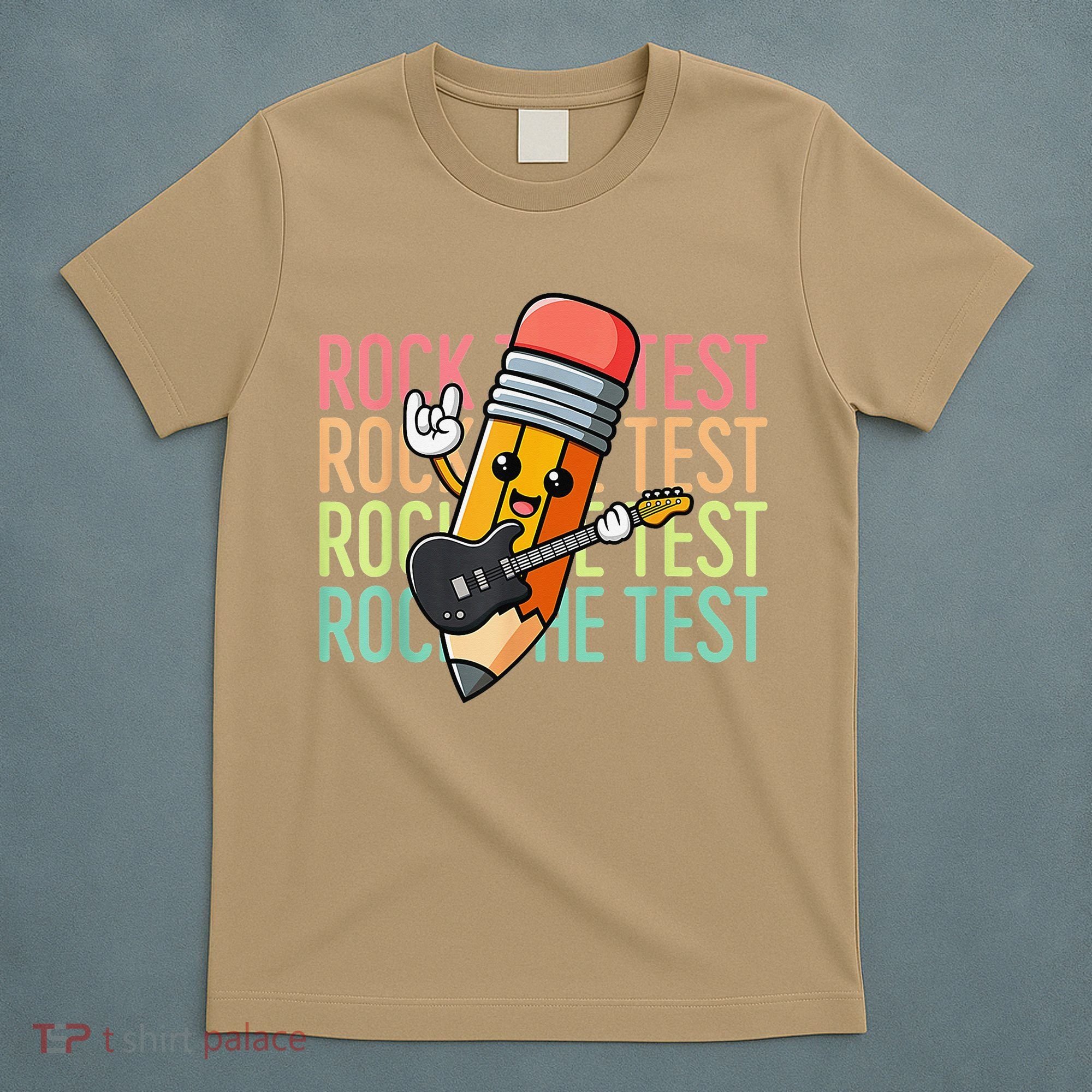 Rock The Test Dont Stress Just Do Your Best Teacher Testing T-Shirt