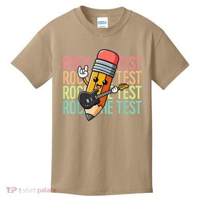 Rock The Test Dont Stress Just Do Your Best Teacher Testing Kids T-Shirt