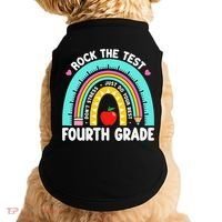 Rock The Test Day 4th Grade Teacher Fourth Grade Testing Doggie Tank thumb 0