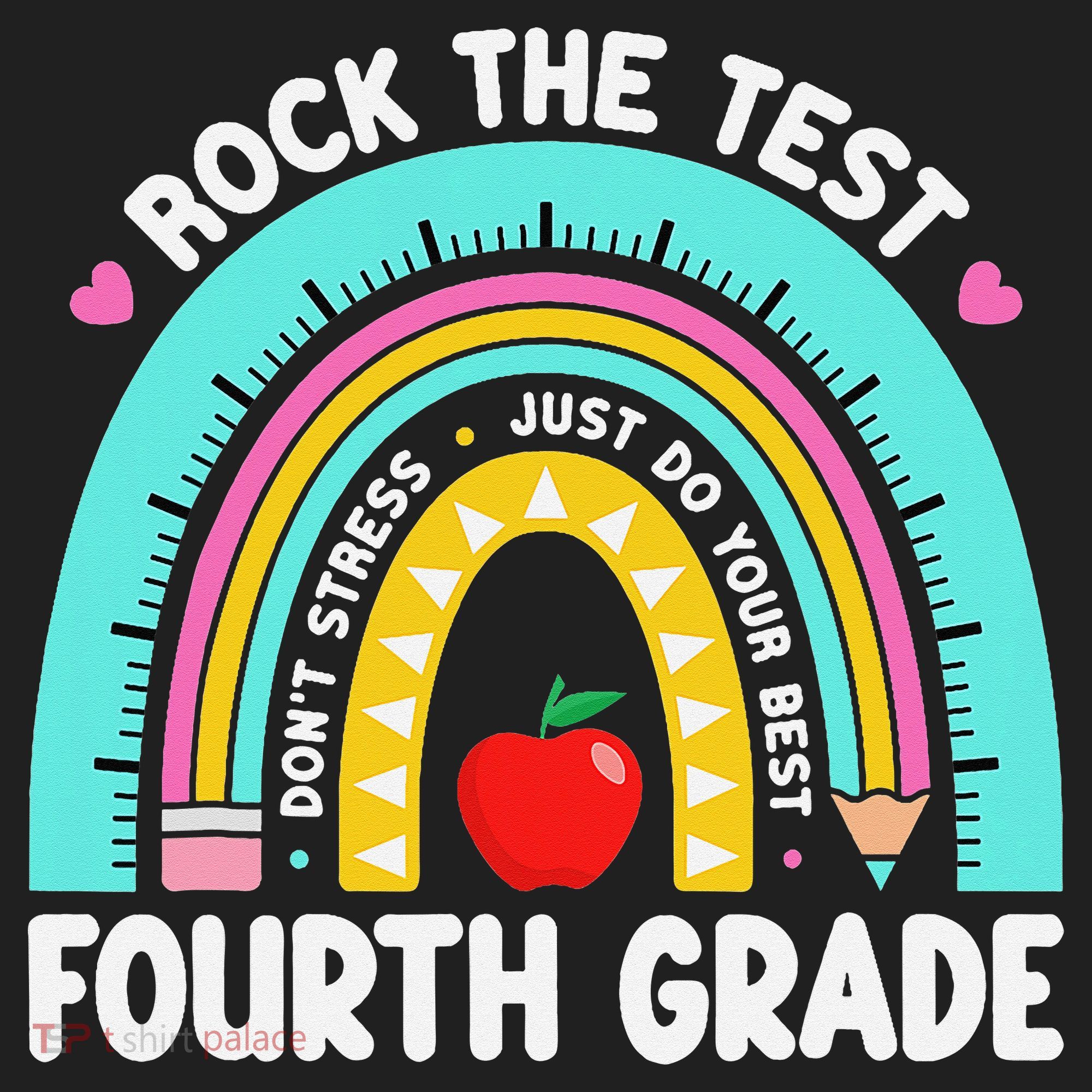 Rock The Test Day 4th Grade Teacher Fourth Grade Testing Tumbler