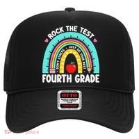Rock The Test Day 4th Grade Teacher Fourth Grade Testing Hat thumb 0