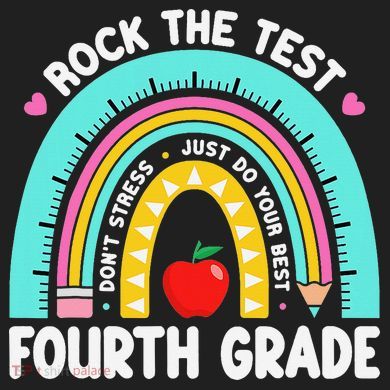 Rock The Test Day 4th Grade Teacher Fourth Grade Testing Plastic Christmas Ball Ornament