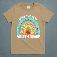 Rock The Test Day 4th Grade Teacher Fourth Grade Testing T-Shirt thumb 5