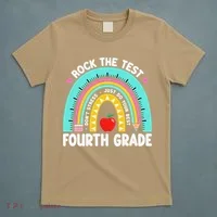 Rock The Test Day 4th Grade Teacher Fourth Grade Testing T-Shirt thumb 5