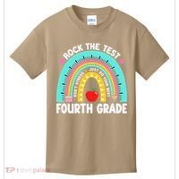 Rock The Test Day 4th Grade Teacher Fourth Grade Testing Kids T-Shirt thumb 0