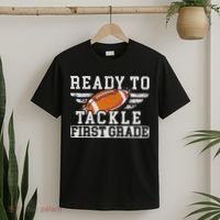 Ready To Tackle First Grade Football First Day Of School T-Shirt thumb 2