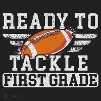 Ready To Tackle First Grade Football First Day Of School Beanie thumb 2