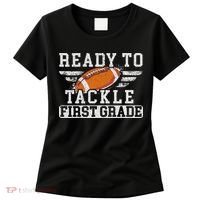 Ready To Tackle First Grade Football First Day Of School Women's T-Shirt thumb 0