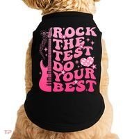 Rock The Test Do Your Best Testing Day For Teacher Student  Doggie Tank thumb 0
