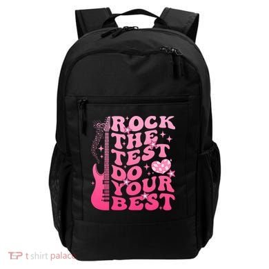 Rock The Test Do Your Best Testing Day For Teacher Student  Backpack