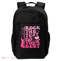 Rock The Test Do Your Best Testing Day For Teacher Student  Backpack thumb 0