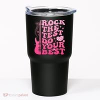 Rock The Test Do Your Best Testing Day For Teacher Student  Tumbler thumb 0