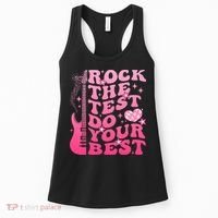 Rock The Test Do Your Best Testing Day For Teacher Student  Women's Tank Top thumb 0