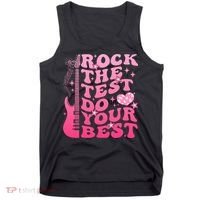 Rock The Test Do Your Best Testing Day For Teacher Student  Tank Top thumb 0