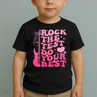 Rock The Test Do Your Best Testing Day For Teacher Student  Toddler T-Shirt thumb 2