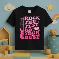 Rock The Test Do Your Best Testing Day For Teacher Student  Toddler T-Shirt thumb 3