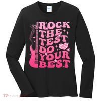 Rock The Test Do Your Best Testing Day For Teacher Student  Women's Long Sleeve Shirt thumb 0