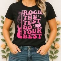 Rock The Test Do Your Best Testing Day For Teacher Student  Women's T-Shirt thumb 2