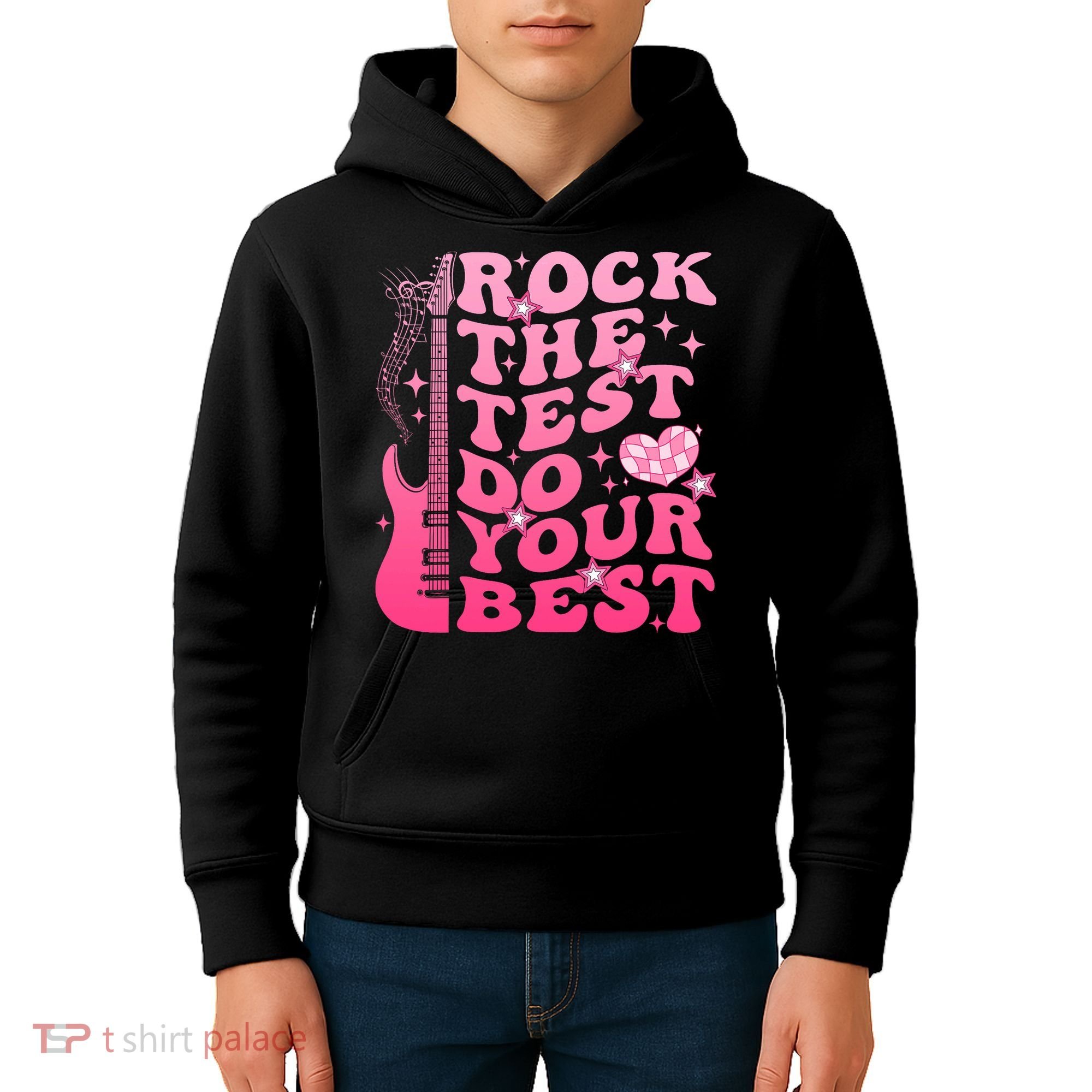 Rock The Test Do Your Best Testing Day For Teacher Student  Kids Hoodie